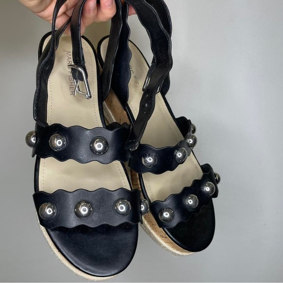 Marc Fisher wedge studded sandals - Picture 2 of 3